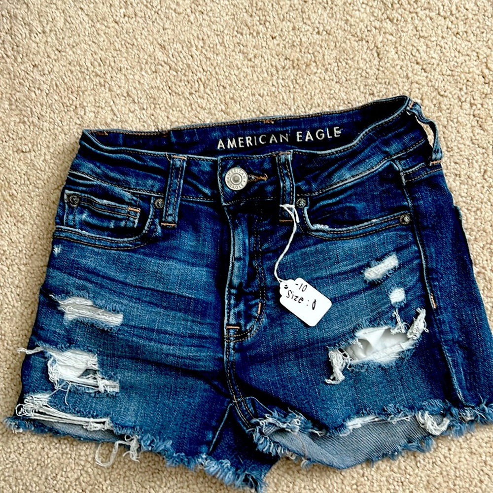 American Eagle Hi-Rise Shortie Shorts